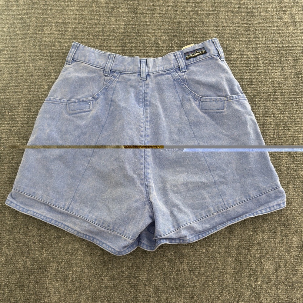 Vtg 90s Patagonia Canvas High Rise Stand Up Hiking Shorts Womens Sz 8 Purple - Picture 5 of 11